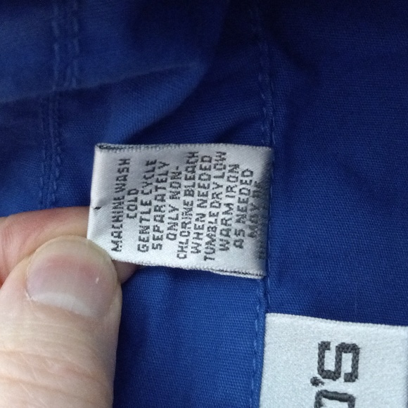Chico's 3 XL Blue Jacket Button Front Pockets - Picture 11 of 11